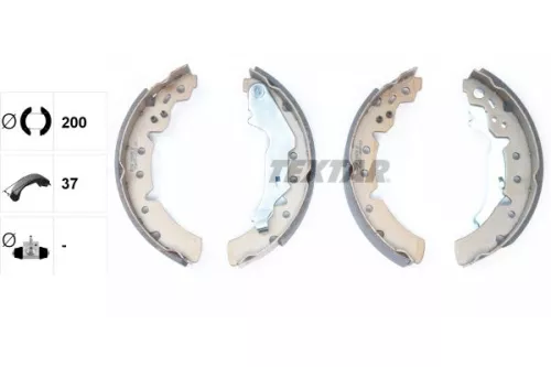 TEXTAR TEXTAR 91056700 Textar Rear Brake Shoe Set For Toyota Carina E Corolla Corona 