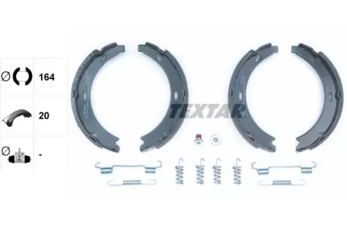 TEXTAR TEXTAR 91057100 Brake Shoe Set, parking brake 