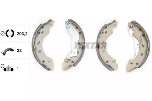 TEXTAR TEXTAR 91057400 Textar Rear Brake Shoe Set For Smart Cabrio City-coupe Crossblade Fortwo Roadste 