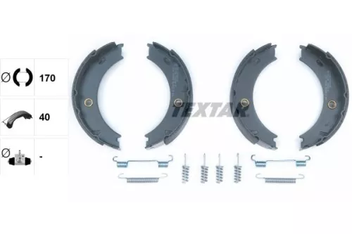 TEXTAR TEXTAR 91057900 Brake Shoe Set, parking brake 