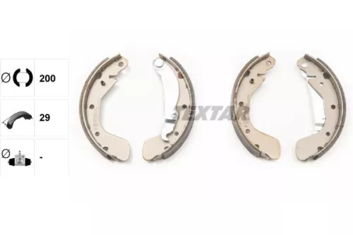 TEXTAR TEXTAR 91058100 Textar Rear Brake Shoe Set For Holden Opel Vauxhall Barina Corsa Corsa Classic C 