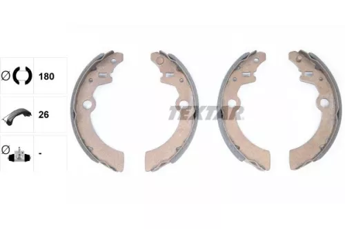 TEXTAR TEXTAR 91058500 Textar Rear Brake Shoe Set For Chevrolet Mazda Suzuki Alto Cruze Ignis Kei Laput 