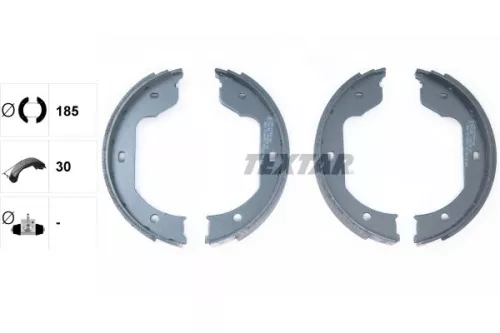 TEXTAR TEXTAR 91058700 Brake Shoe Set, parking brake 