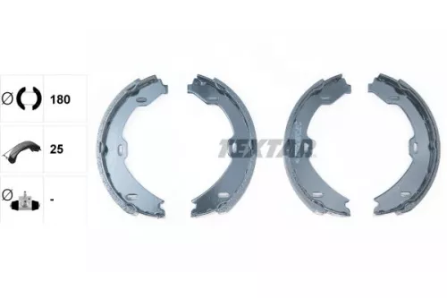 TEXTAR TEXTAR 91058900 Brake Shoe Set, parking brake 