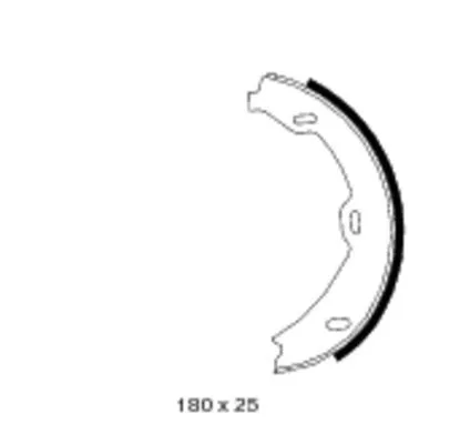 Brake Shoe Set, parking brake