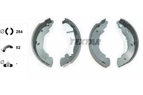 TEXTAR TEXTAR 91059100 Textar Rear Brake Shoe Set For Ford Ford Australia Transit Transit Tourneo 