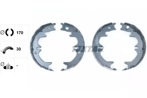 TEXTAR TEXTAR 91059400 Brake Shoe Set, parking brake 