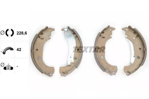 TEXTAR TEXTAR 91059900 Textar Rear Brake Shoe Set For Cadillac Fiat Fiat (Nanjing) Cts Doblo Perla Sien 