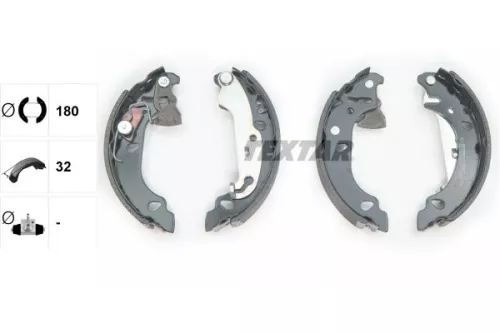 TEXTAR TEXTAR 91060000 Textar Rear Brake Shoe Set For Ford Ford Australia Fiesta Ka Ka Van 