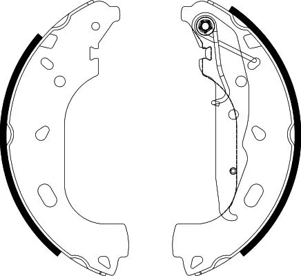 Textar Rear Brake Shoe Set For Opel Vauxhall Astra Astra H Classic