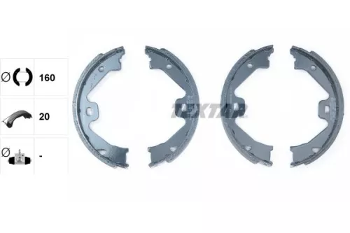 TEXTAR TEXTAR 91060300 Brake Shoe Set, parking brake 