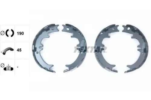 TEXTAR TEXTAR 91060500 Brake Shoe Set, parking brake 