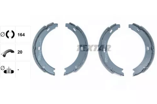 TEXTAR TEXTAR 91060800 Brake Shoe Set, parking brake 