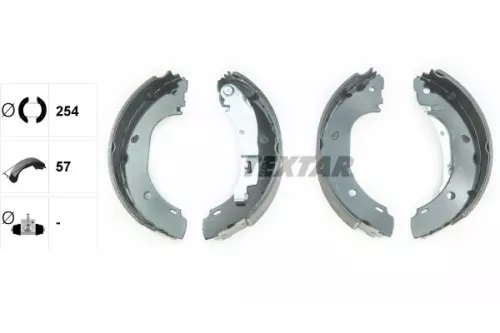 TEXTAR TEXTAR 91060900 Textar Rear Brake Shoe Set For Citroën Fiat Peugeot Boxer Ducato Jumper 