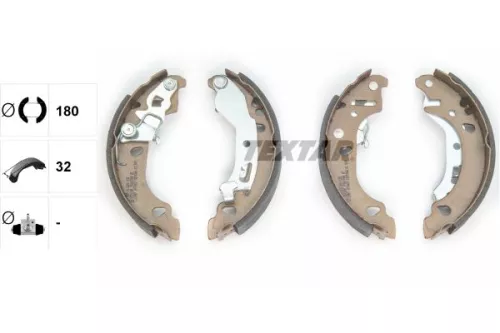 TEXTAR TEXTAR 91061000 Textar Rear Brake Shoe Set For Fiat 500 500 C Panda 