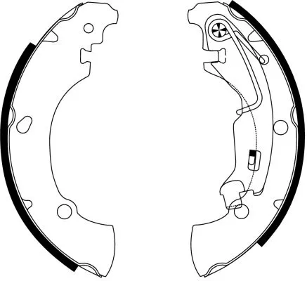 Textar Rear Brake Shoe Set For Fiat Lancia Idea Musa Punto
