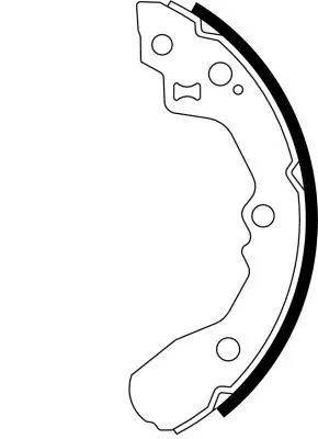 Textar Rear Brake Shoe Set For Kia Cerato Cerato Koup Rio