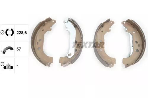 TEXTAR TEXTAR 91061400 Textar Rear Brake Shoe Set For Ford Tourneo Connect Transit Connect 