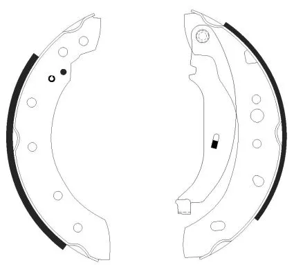 Textar Rear Brake Shoe Set For Naza Peugeot 206 206 Bestari 206 Van 206+