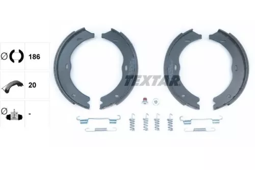 TEXTAR TEXTAR 91061900 Brake Shoe Set, parking brake 