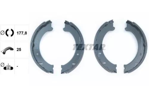 TEXTAR TEXTAR 91062200 Brake Shoe Set, parking brake 