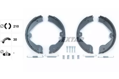 TEXTAR TEXTAR 91062400 Brake Shoe Set, parking brake 