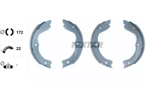 TEXTAR TEXTAR 91062700 Brake Shoe Set, parking brake 