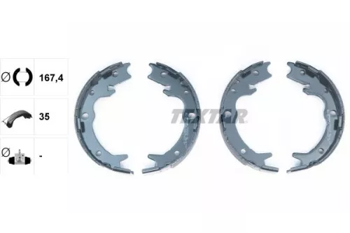 TEXTAR TEXTAR 91062800 Brake Shoe Set, parking brake 