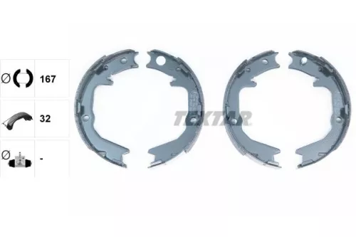 TEXTAR TEXTAR 91062900 Brake Shoe Set, parking brake 