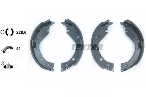 TEXTAR TEXTAR 91063100 Textar Rear Brake Shoe Set For Mazda Pontiac Toyota Allion Familia Van Opa Premi 