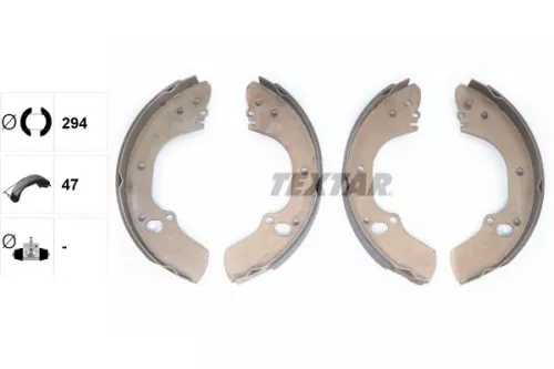 TEXTAR TEXTAR 91063400 Textar Rear Brake Shoe Set For Bedford Opel Vauxhall Brava Campo 
