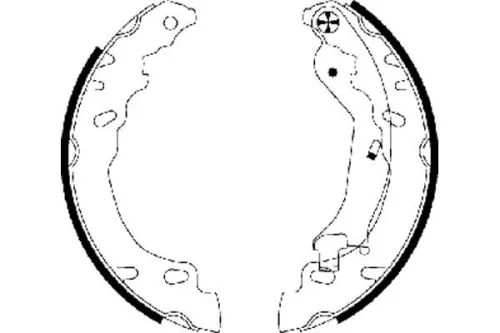 Textar Rear Brake Shoe Set For Fiat Ford 500 500 C Ka Panda