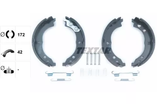 TEXTAR TEXTAR 91064800 Brake Shoe Set, parking brake 