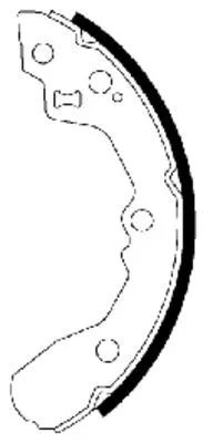 Textar Rear Brake Shoe Set For Kia Rio