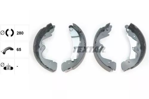 TEXTAR TEXTAR 91065100 Textar Rear Brake Shoe Set For Nissan Cabstar E Terrano Ii Terrano Ii Van 