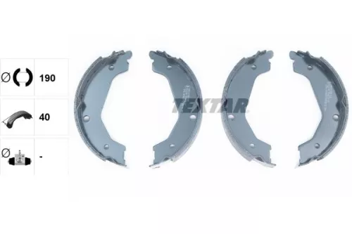 TEXTAR TEXTAR 91065700 Brake Shoe Set, parking brake 