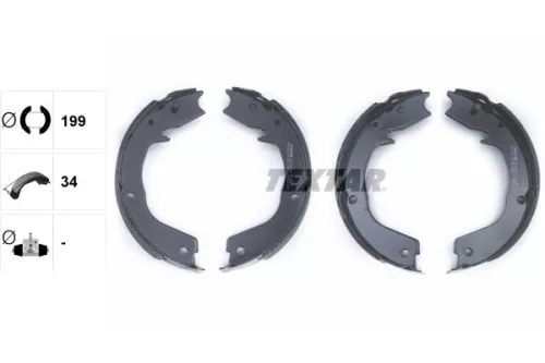 TEXTAR TEXTAR 91066000 Brake Shoe Set, parking brake 