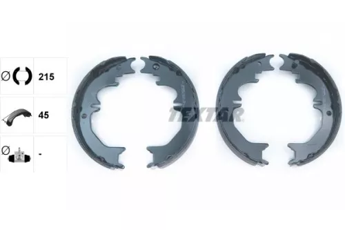TEXTAR TEXTAR 91066100 Brake Shoe Set, parking brake 