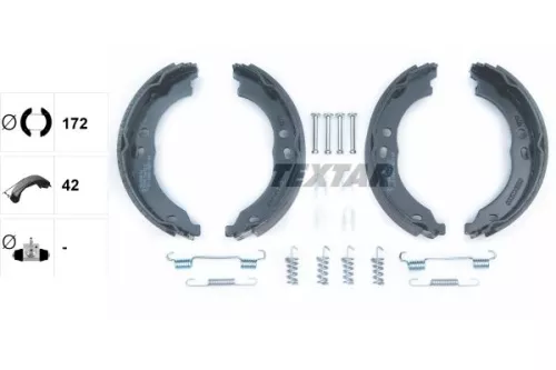TEXTAR TEXTAR 91066700 Brake Shoe Set, parking brake 
