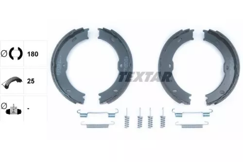TEXTAR TEXTAR 91066800 Brake Shoe Set, parking brake 