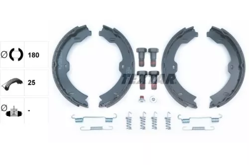 TEXTAR TEXTAR 91067000 Brake Shoe Set, parking brake 
