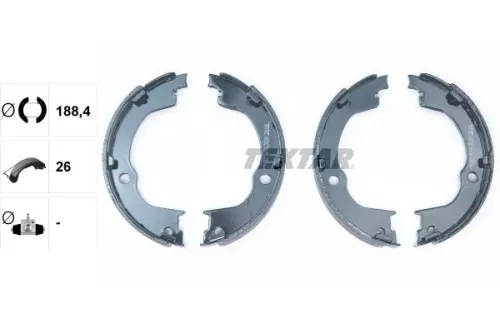 TEXTAR TEXTAR 91067100 Brake Shoe Set, parking brake 