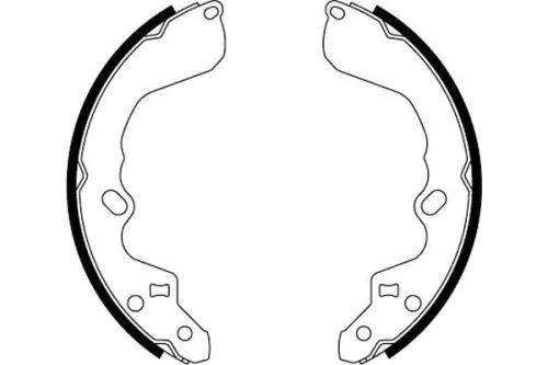 Textar Rear Brake Shoe Set For Kia Carens