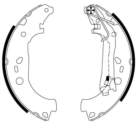 Textar Rear Brake Shoe Set For Citroën Fiat Peugeot Bipper Bipper Tepee Fiorino 