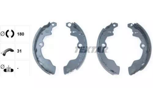 TEXTAR TEXTAR 91067700 Textar Rear Brake Shoe Set For Maruti Suzuki 800 Alto 