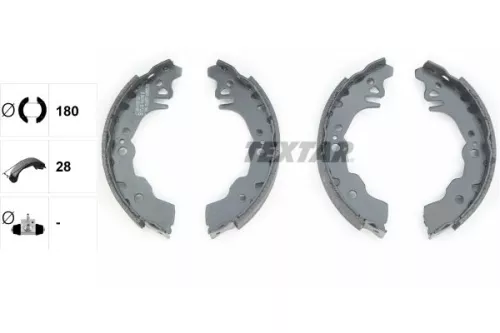 TEXTAR TEXTAR 91067900 Textar Rear Brake Shoe Set For Daihatsu Perodua Subaru Toyota Axia Bb Bezza Cope 