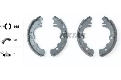 TEXTAR TEXTAR 91068000 Textar Rear Brake Shoe Set For Daihatsu Trevis 