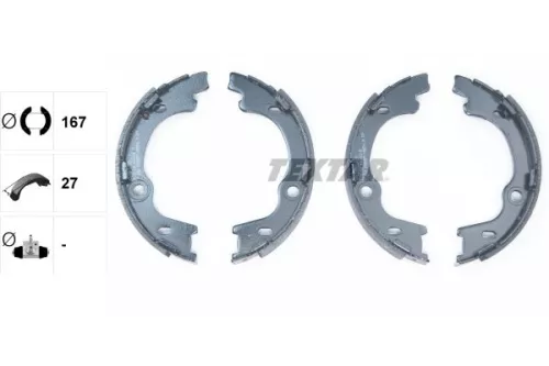 TEXTAR TEXTAR 91068100 Brake Shoe Set, parking brake 