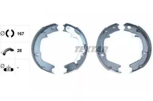 TEXTAR TEXTAR 91068500 Brake Shoe Set, parking brake 