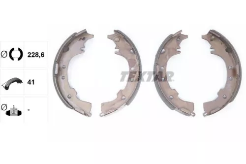 TEXTAR TEXTAR 91068600 Textar Rear Brake Shoe Set For Daihatsu Premier Toyota Bego Rio Rush Terios 